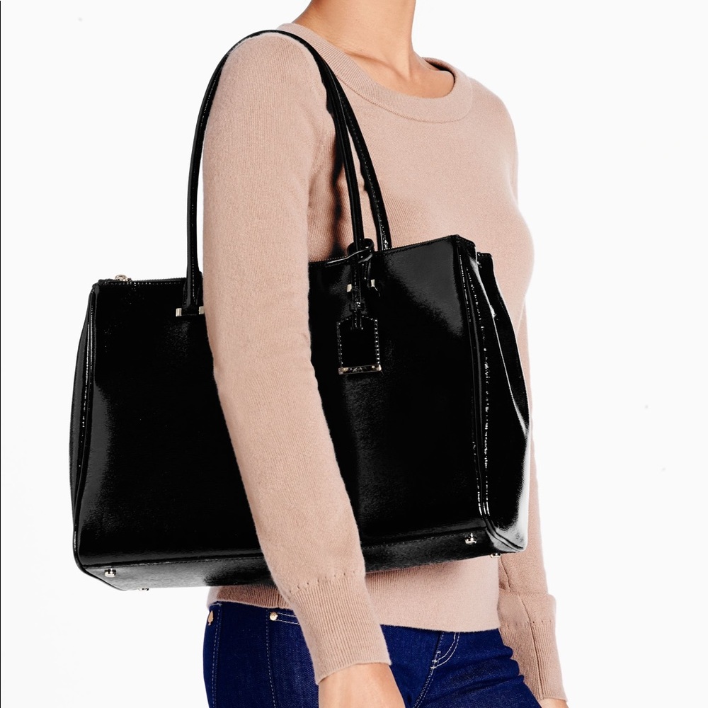 Kate spade professional black leather satchel